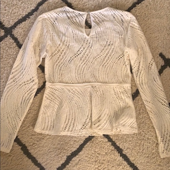 White Perforated Top - Picture 4 of 5